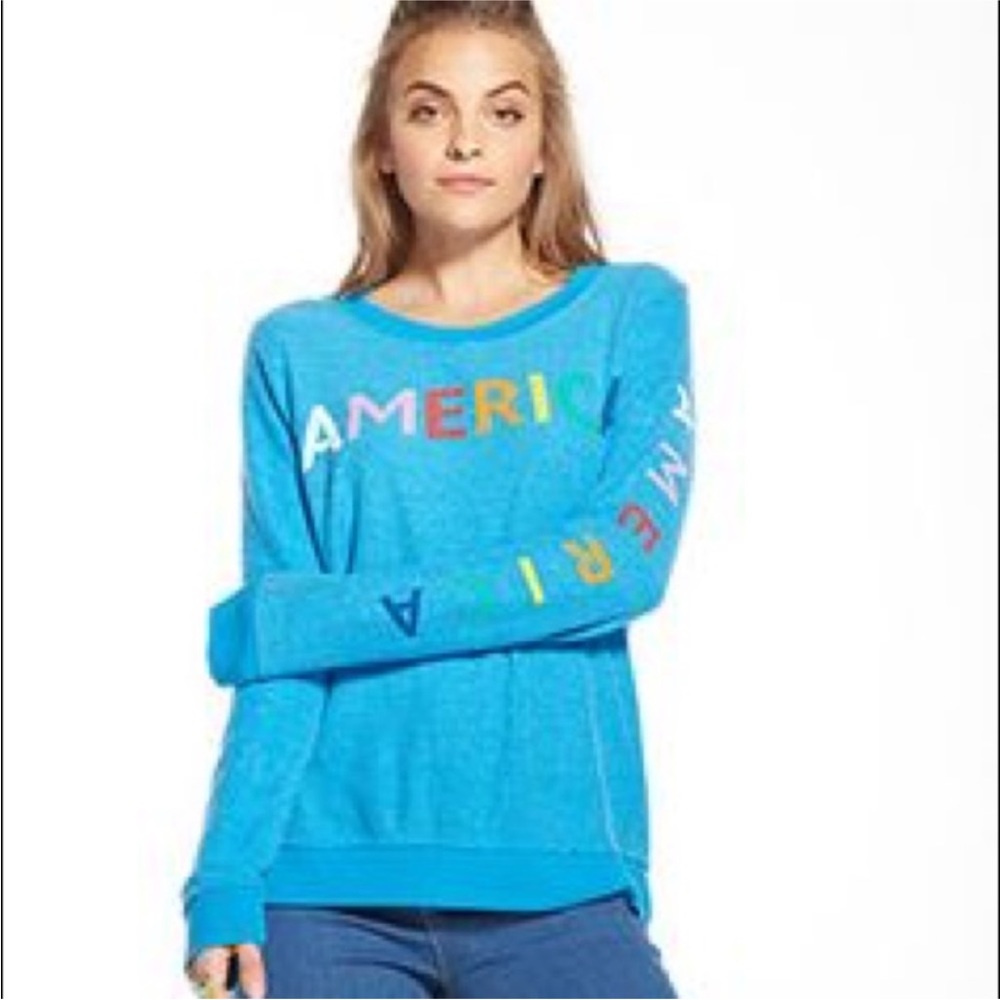 Chaser Rainbow America Sweater Sweatshirt